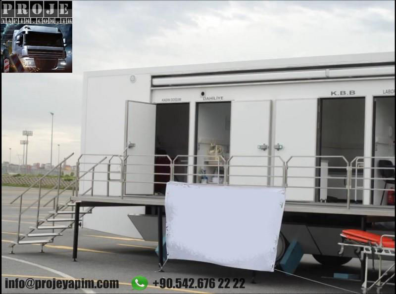 mobile polycylinic truck trailer